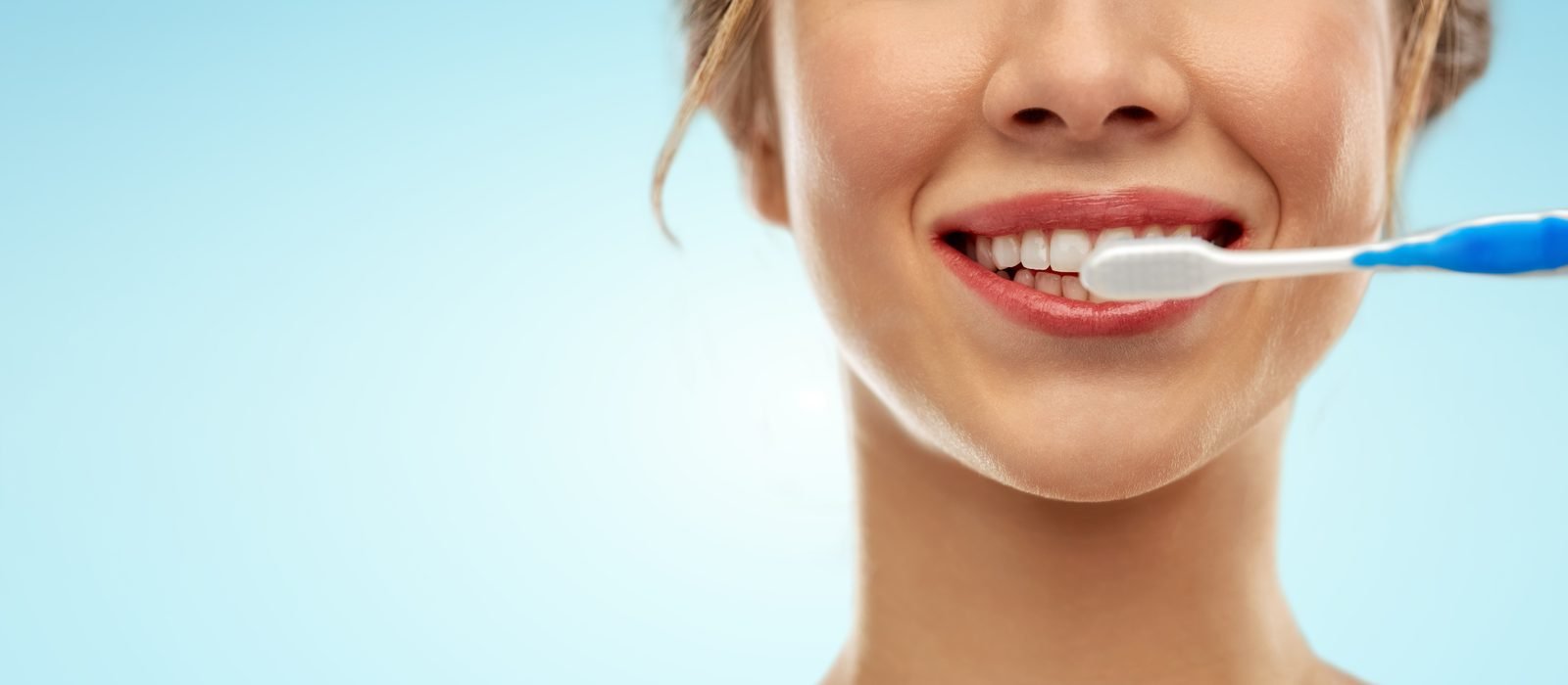 A bright smile during routine preventive dental care